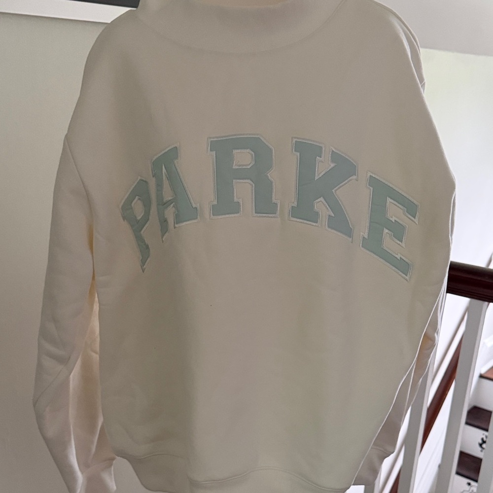 New in bag - PARKE Cream Ivory Sweatshirt Bridal Collection L/XL